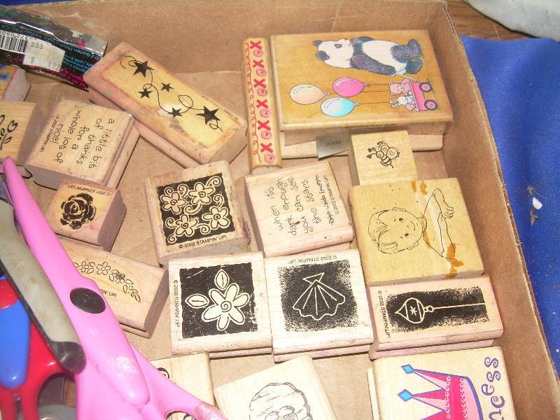 box stamping  and crafting supplies