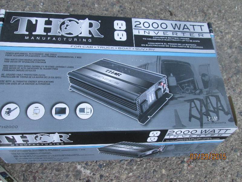 Thor 2000 Watt inverter with cable ...
