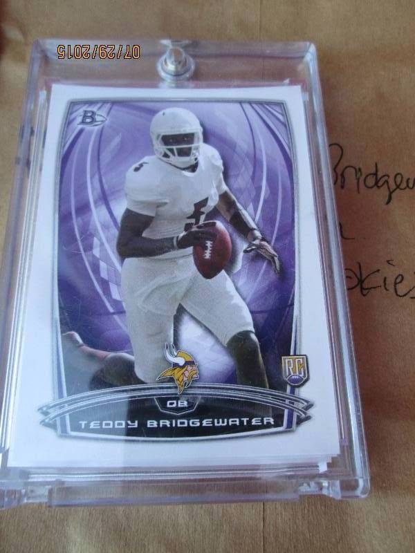 5 Teddy Bridgewater Rookie Cards...