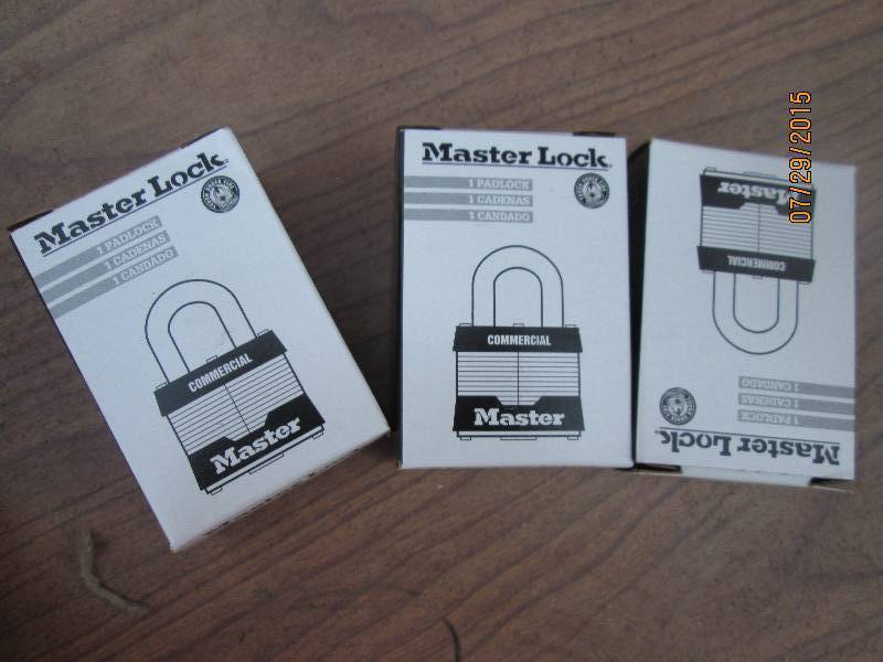 3 new Master locks...