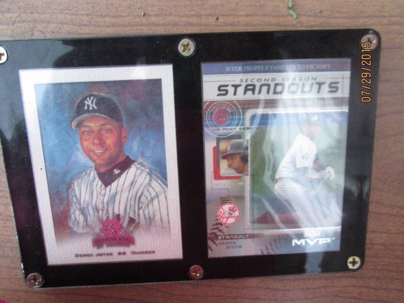 2 Derek Jeter insert cards...