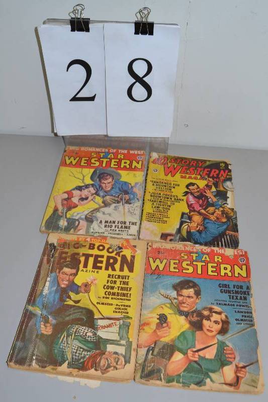 lot 28 image: Vintage Western Magazines