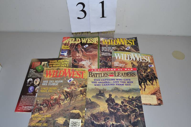 lot 31 image: Wild West & War magazines