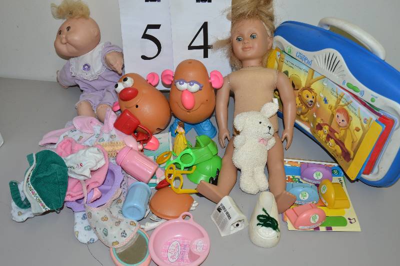 lot 54 image: Misc. Doll and other items