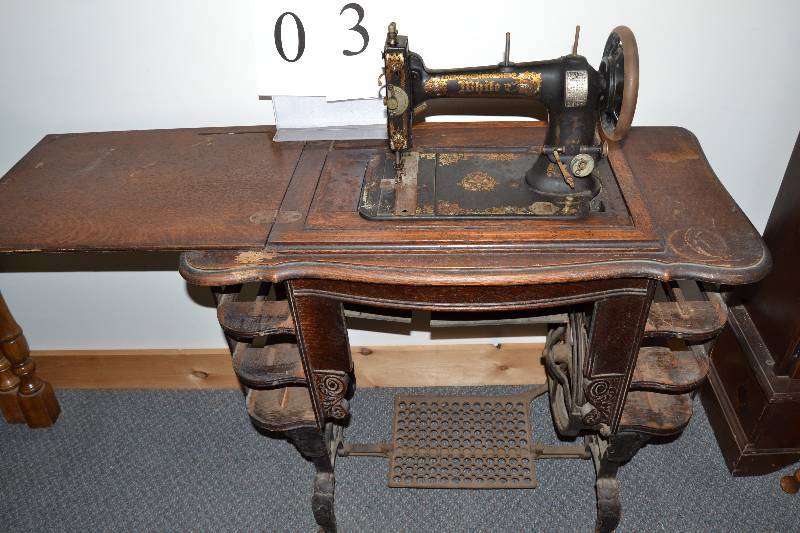 White treadle sewing machine | August #1 Misc Auction | K-BID