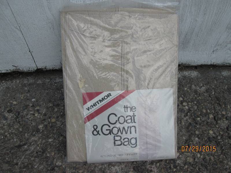 Vintage coat and gown bag in the pa...