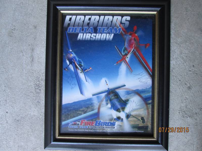 Firebirds Airplane Show poster sign...