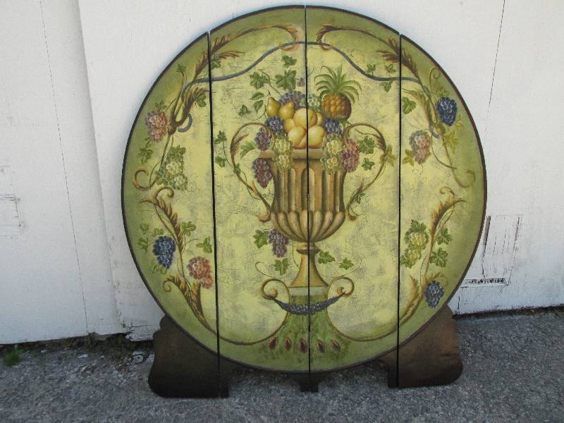 4 panel room divider, made of wood,...