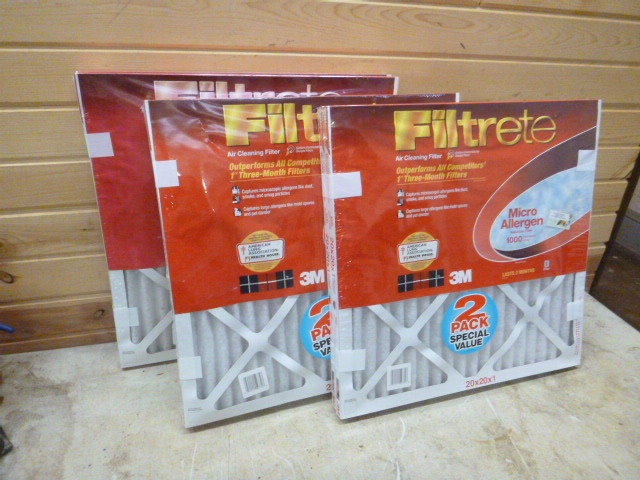 3 Packs of 2 Filtrete 3M Furnace Filters