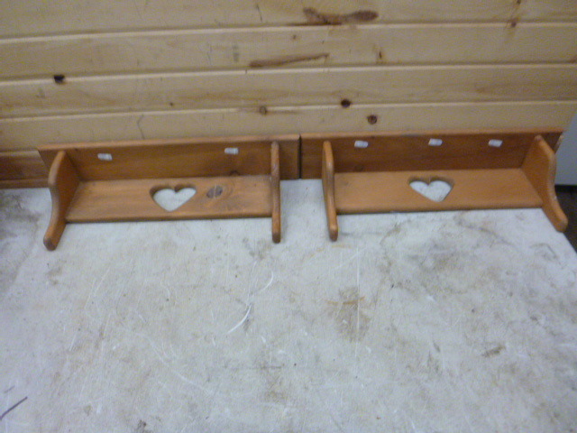 2 Wooden Shelves