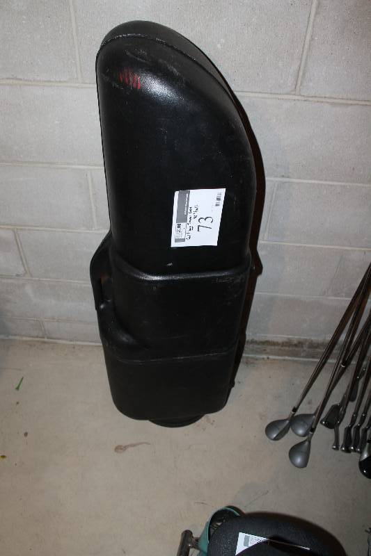 lot 73 image: Golf Bag Travel Case Hard Shell Plastic 46 Height.