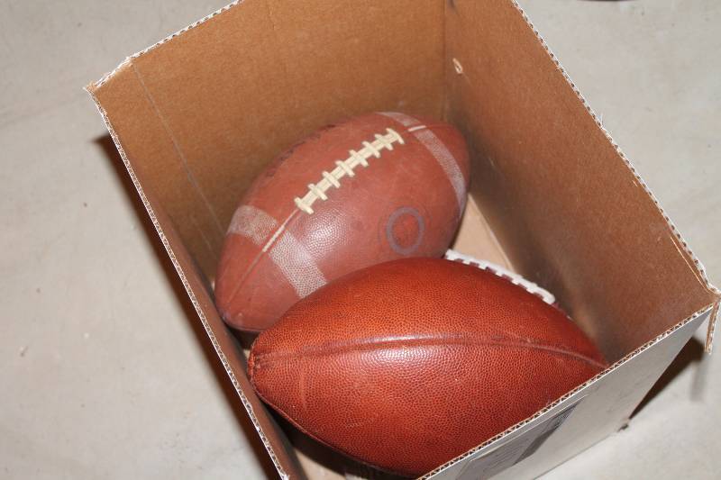 lot 103 image: Lot of (2) Footballs.