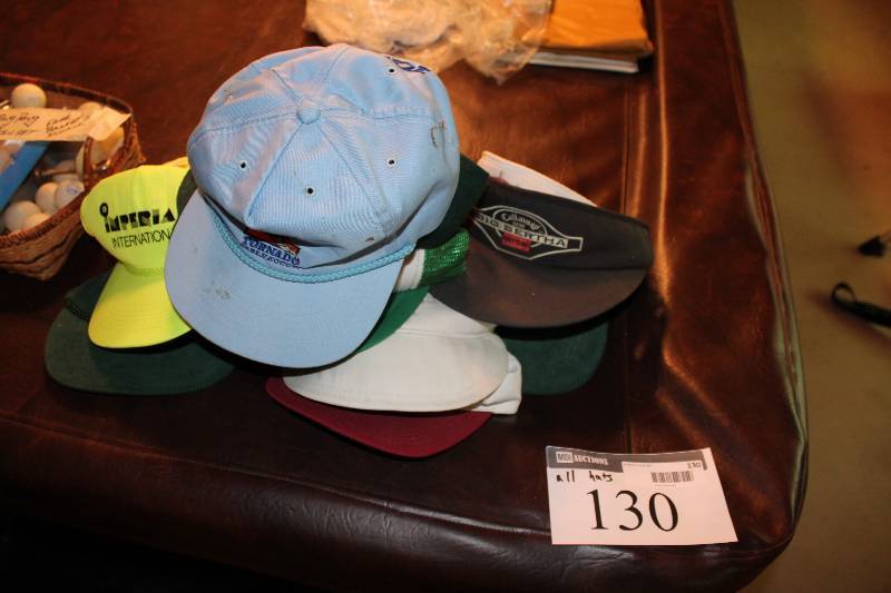 lot 130 image: Lot of Vintage Hats & Visors.