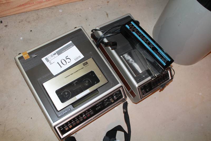 lot 105 image: Lot of (2) Including Magnavox Tape Recorders.