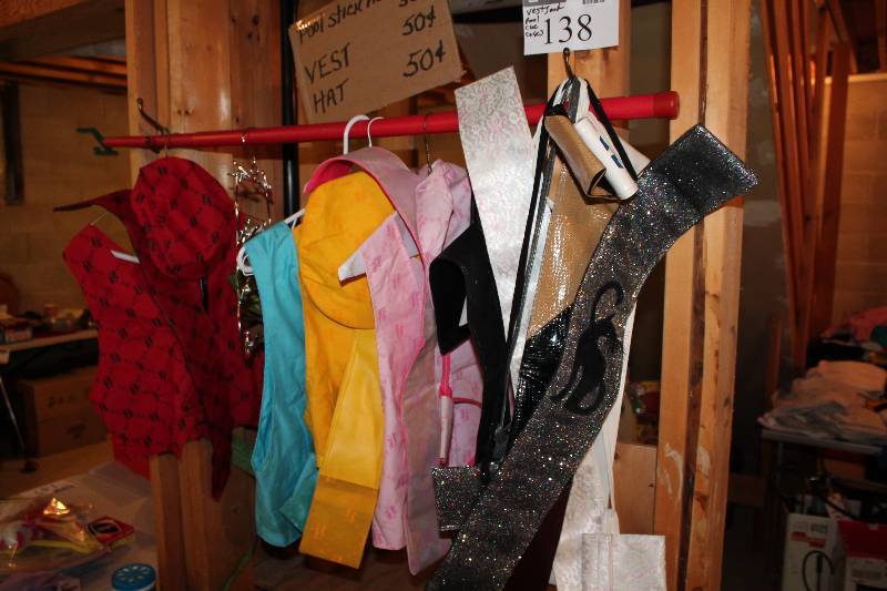 lot 138 image: Lot Including Vests Pool Cue Cases.