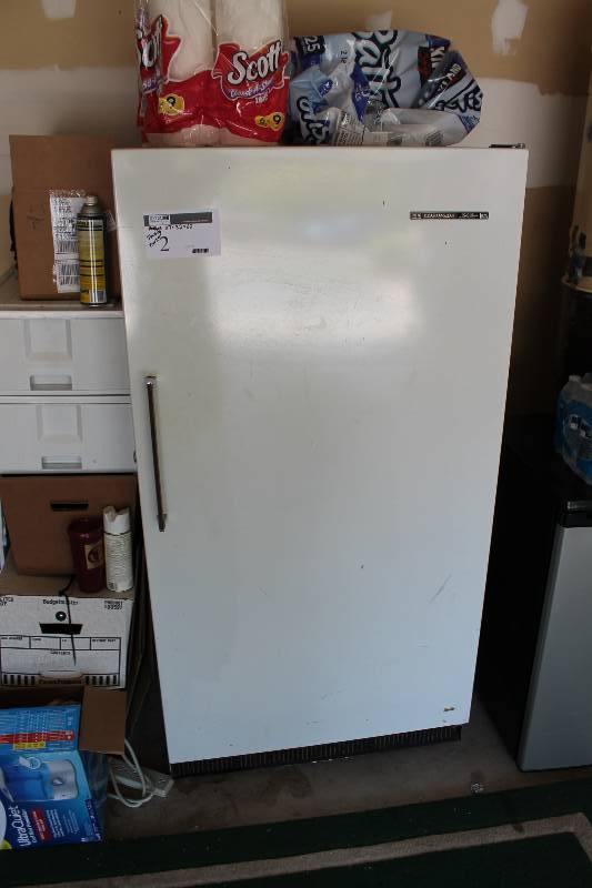 lot 2 image: Frigidaire Upright Freezer Frost Proof Model UFP3-157T 27 x 32 x 62.