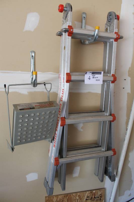 lot 4 image: Lot of (2) Including The Little Giant Ladder, Type 1A Little Giant Ladder Work Platform Model 10104.