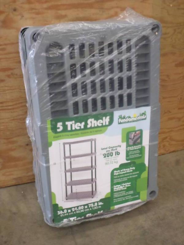 lot 22 image: New 5-Tier Organizer Shelf, 200# Ca...