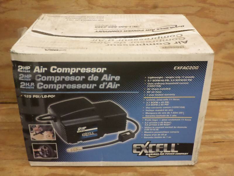 lot 35 image: New Ex-Cell 2HP 125PSI Air Compress...