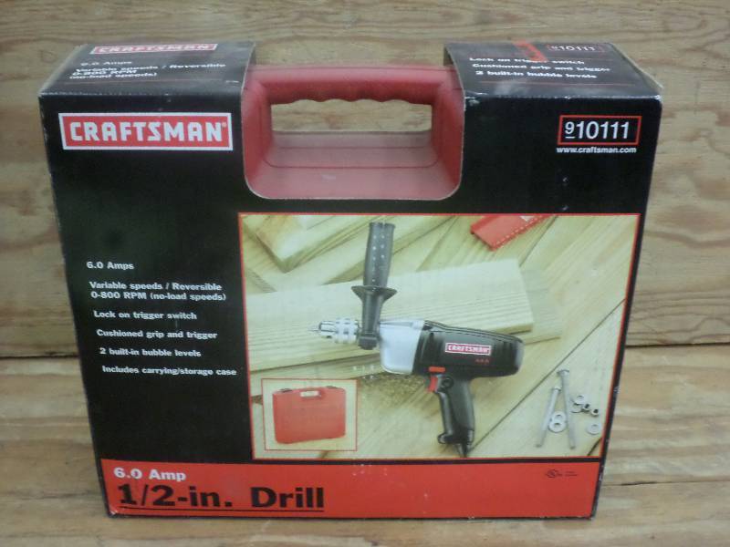 lot 42 image: New Craftsman 6 Amp 12 Drill Set ...