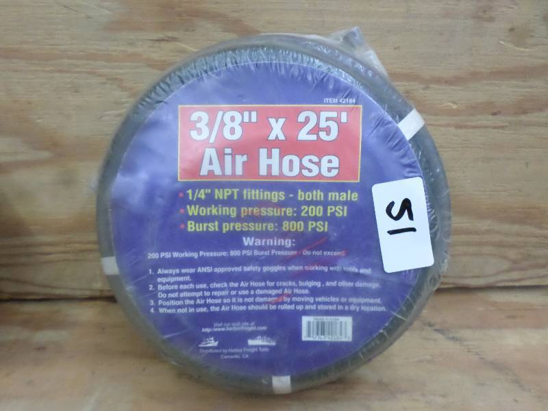 lot 51 image: New 38x25 Air Hose...