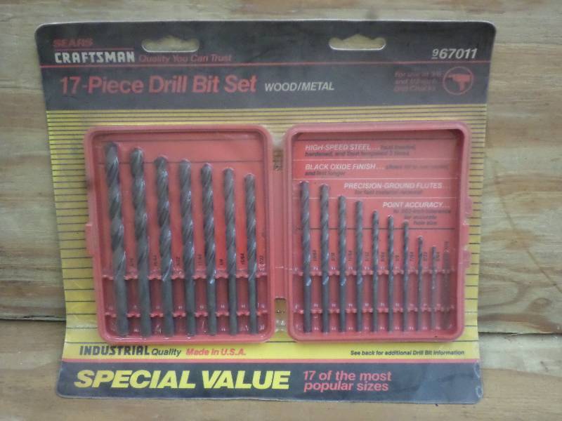 lot 64 image: New Craftsman 17-Piece Drill Bit Se...