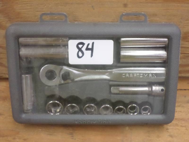 lot 84 image: New Craftsman 14-Piece 38-Drive S...