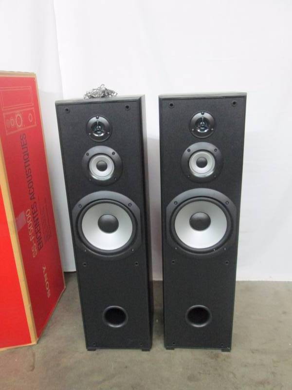 Sony Pair of 33 Floor Standing Speakers
