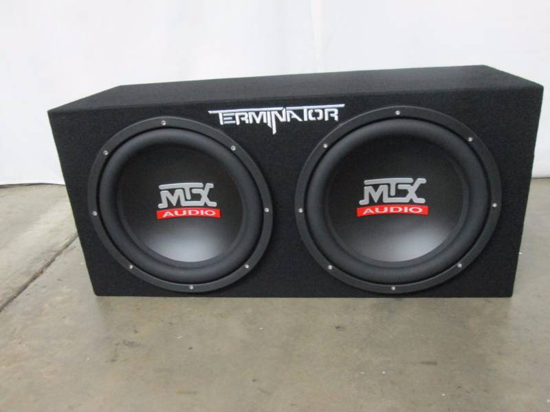 MTX Terminator 1200-Watt Dual Subwoofer Enclosure