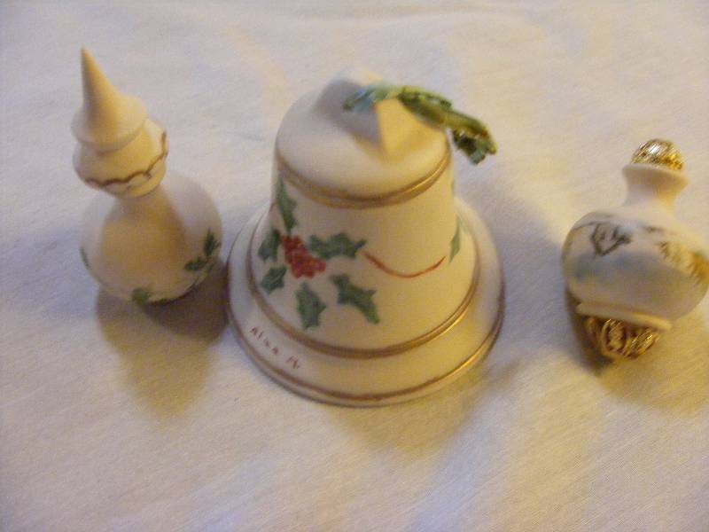 Alma Marler -Christmas Bell and 2 ornaments