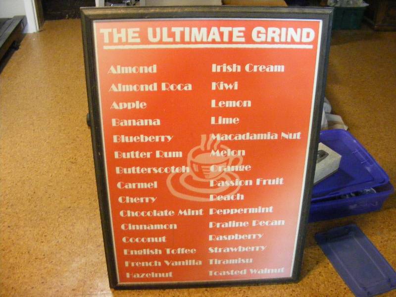 Framed Coffee Shop Poster