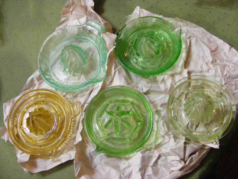 Colored Glass Juicers