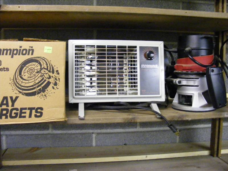 Round Sander, Clay Targets, Electric Heater