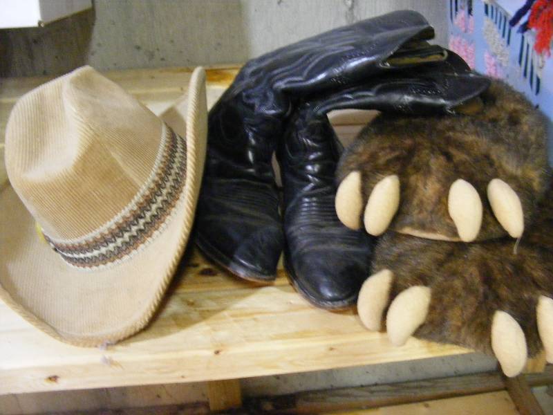 Cowboy Boots, Hats, Bearpaw Slippers