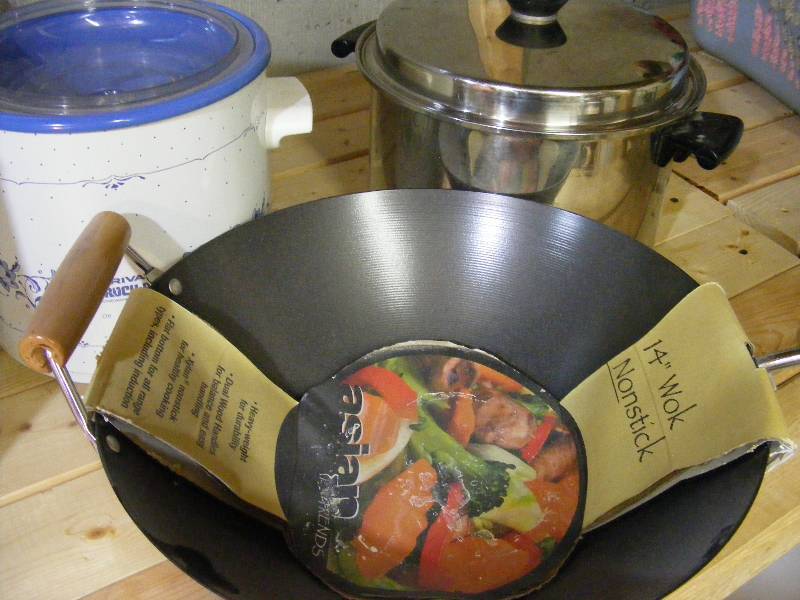 New Wok, Slow Cooker, Pot with Lid