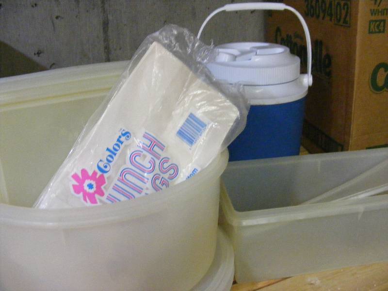 Tupperware and Water Cooler