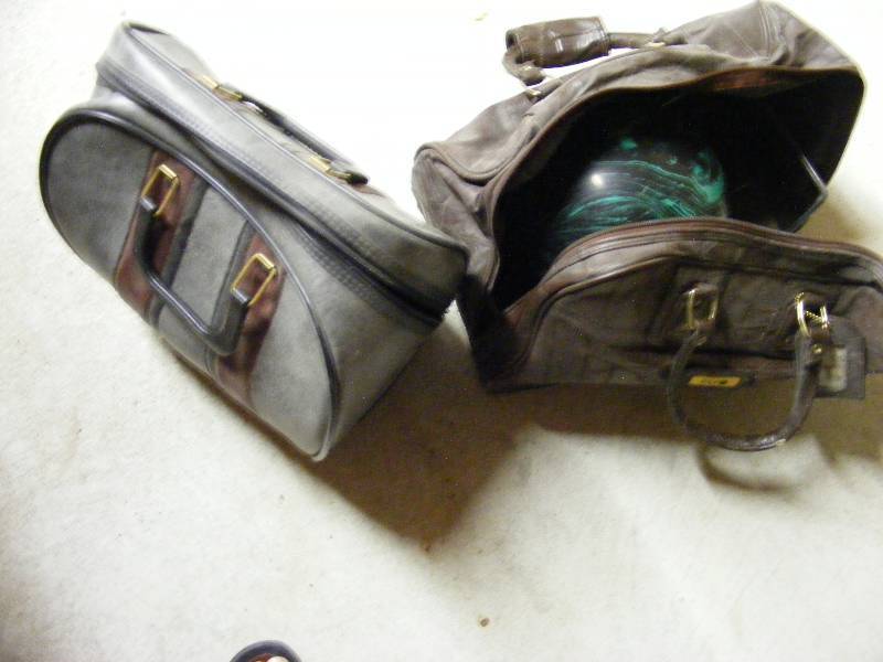 His and Hers Bowling Balls with Carriers