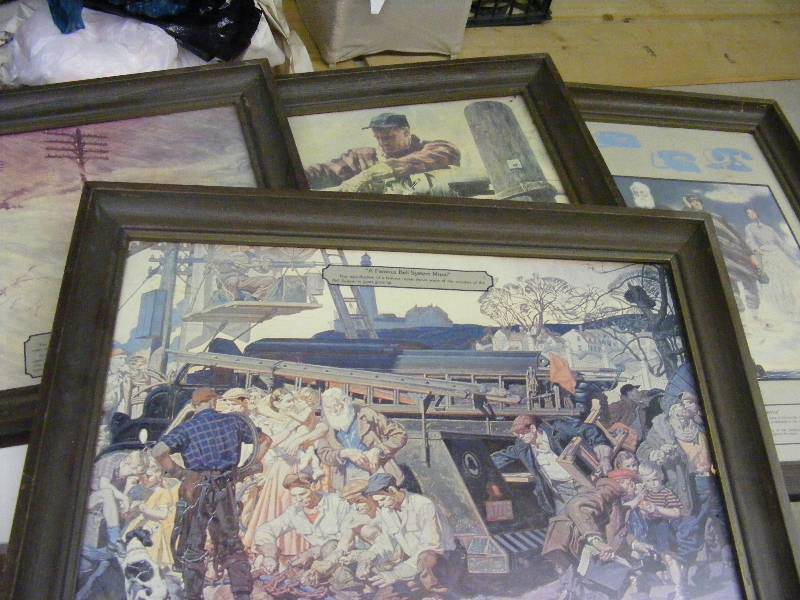Set of 4 Vintage Bell Telephone Prints
