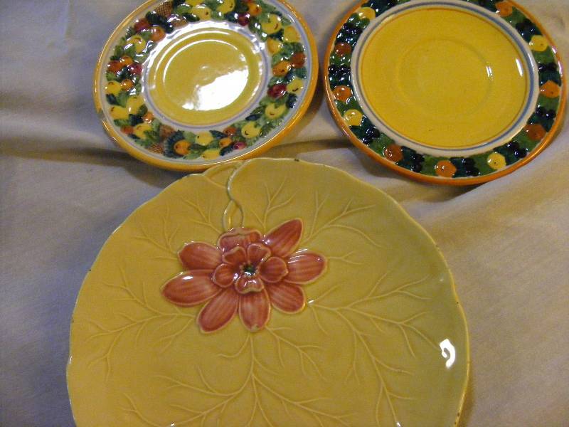 Assortment of Colorful Serving Plates