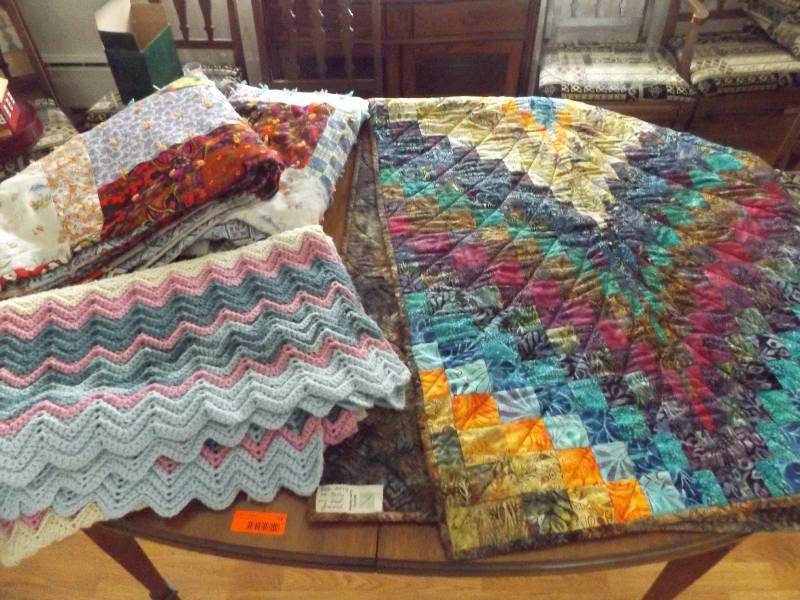 2 quilts, 1 afghan