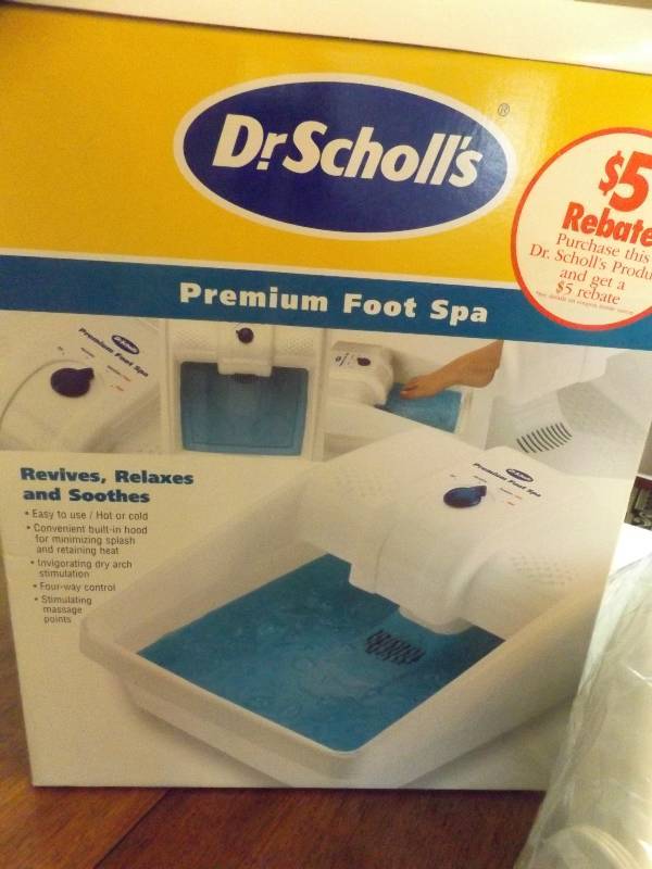 Dr. Scholls foot spa.