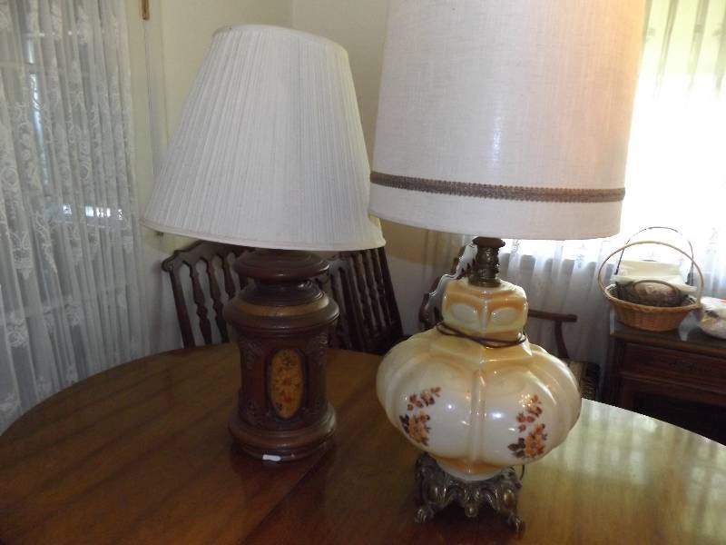 2 lamps (brownfloral)