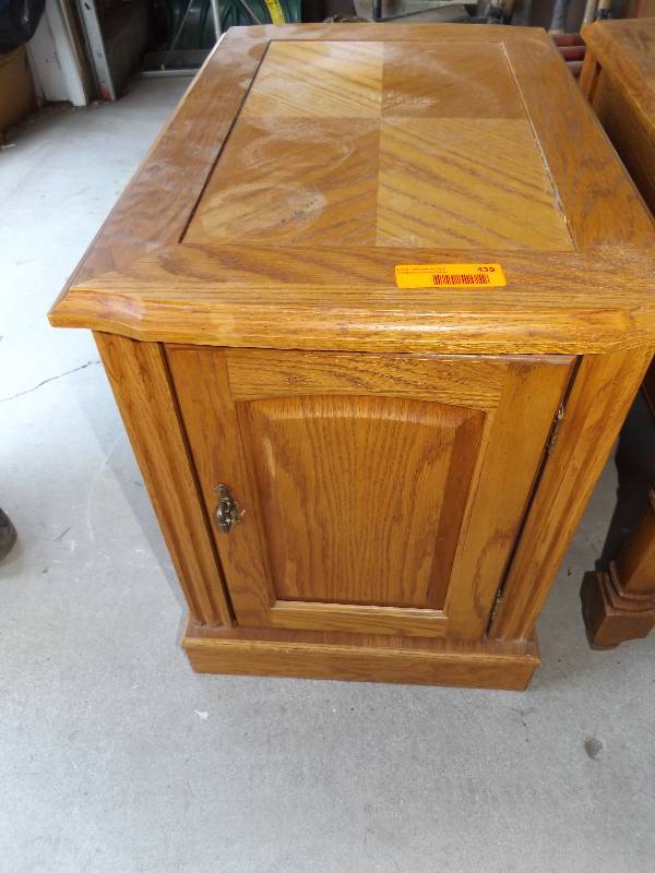 Side table with storage.