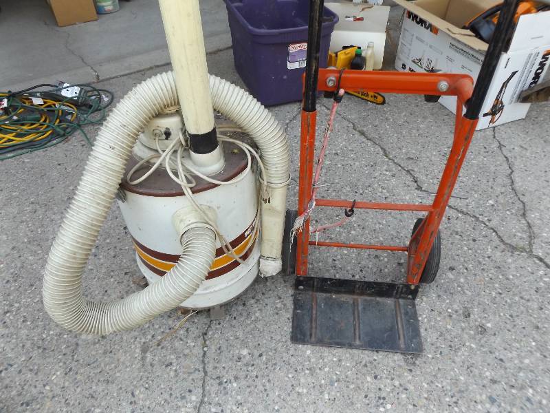 Shop vac, 4 wheel dolly