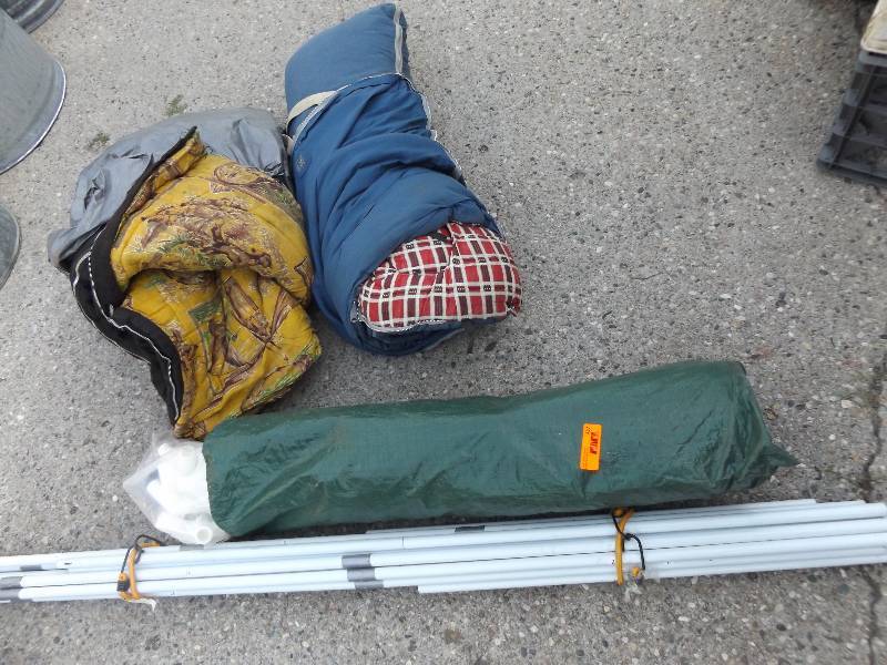 Tent and 2 sleeping bags