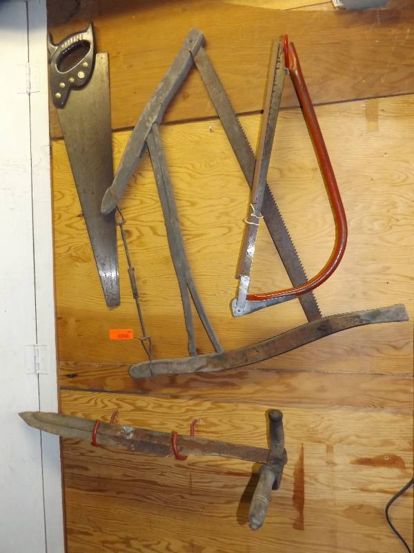 Hand saws, hand scythe
