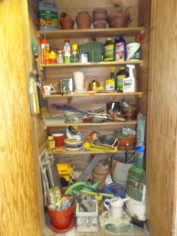 Entire closet of lawn and garden items