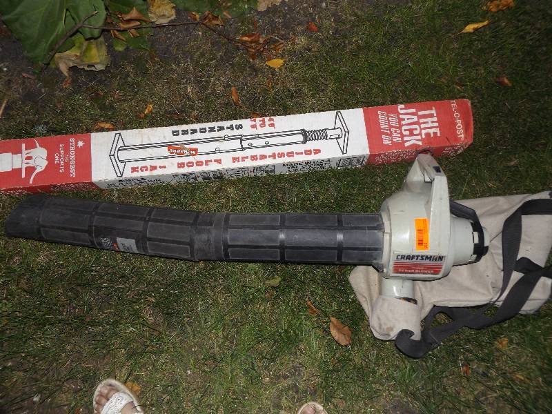 Craftsman power blower, floor jack