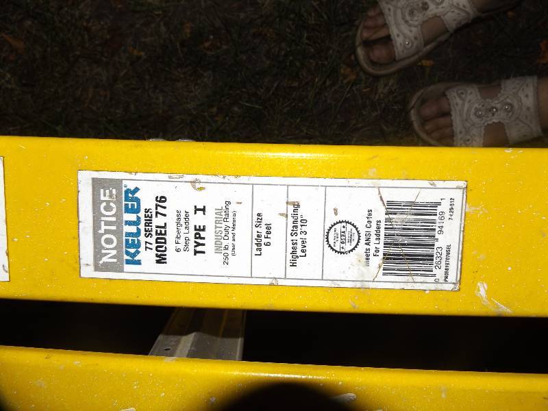 Keller fiberglass 6 ladder