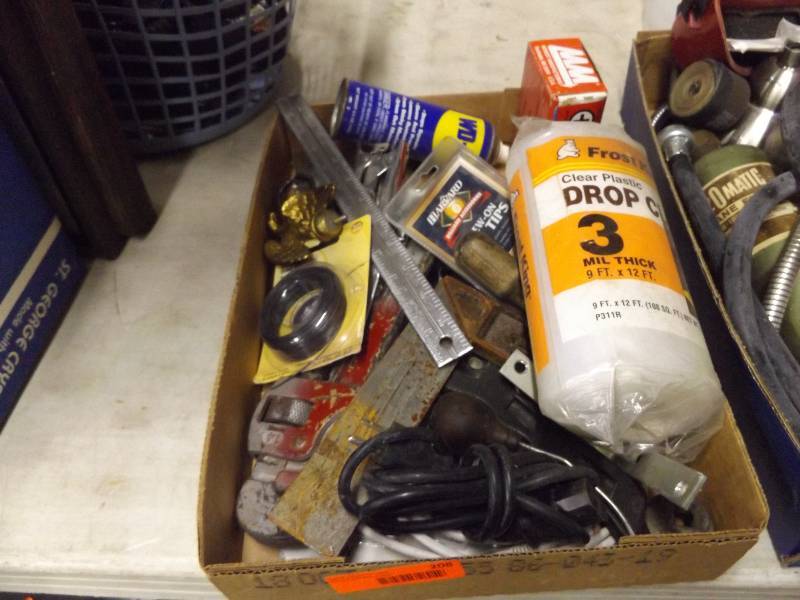 Wrench, Stapler, WD-40, Pool Cue Tips